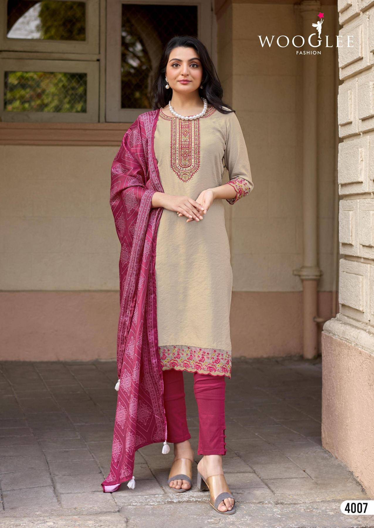 Wooglee sagaai vol 3 Designer wholesale kurtis in Surat